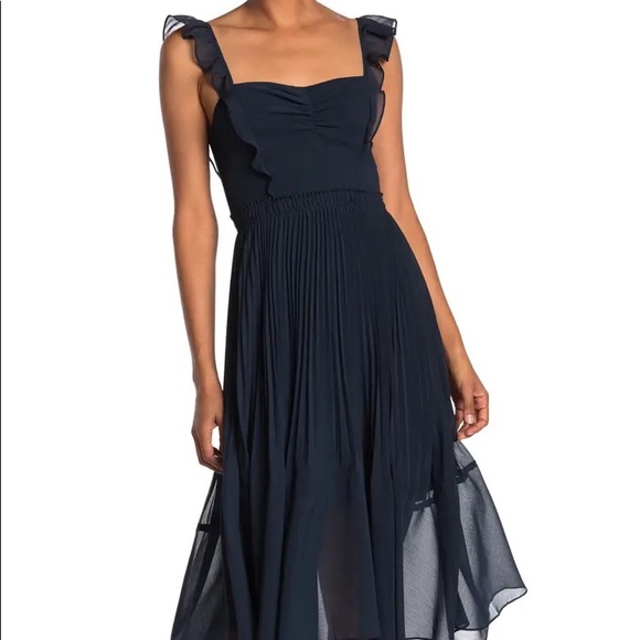Club Monaco Dresses & Skirts - ❤️❤️❤️Club Monaco pleated Flounce dress in blue, retail 329$ +, size 6❤️❤️❤️
